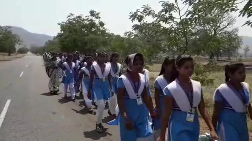 School girls walk miles to convey grievances to Malkangiri collector