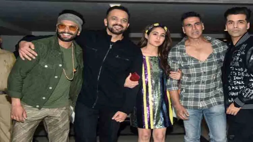 Bollywood stars attend 'Simmba' success party
