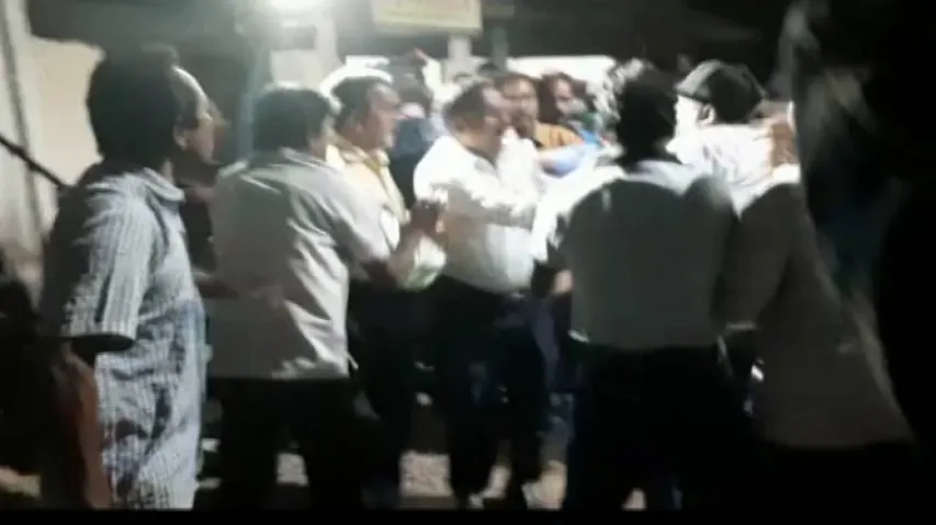 Staff of Private Engineering College Stage Dharna Over Non-Payment Of Salary