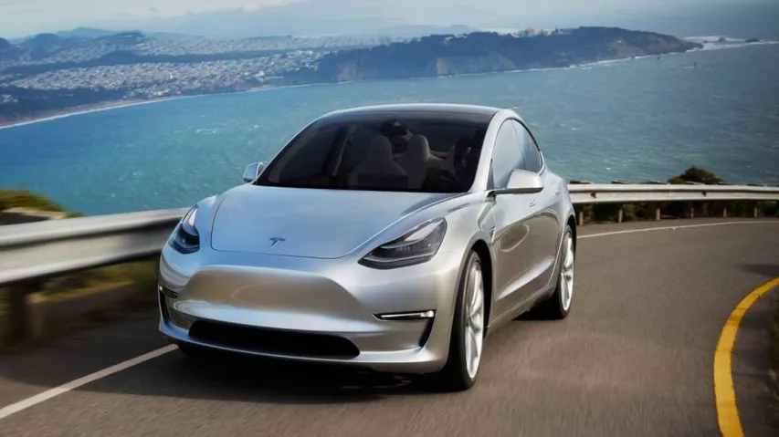 First Tesla Model 3 electric car rolling off production line
