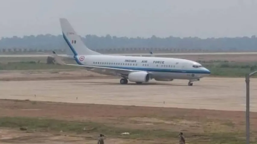 IAF’s Boeing-737 flight makes first trial landing at Jharsuguda airport
