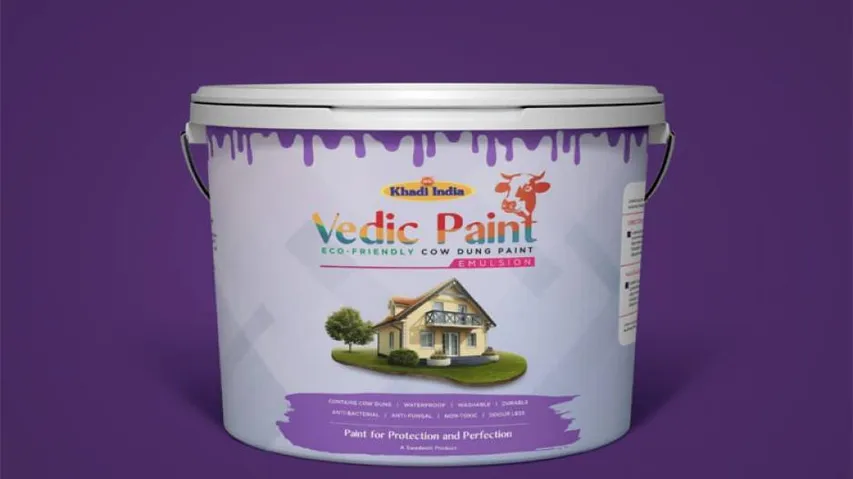 India’s First Cow Dung Paint Launched By Nitin Gadkari