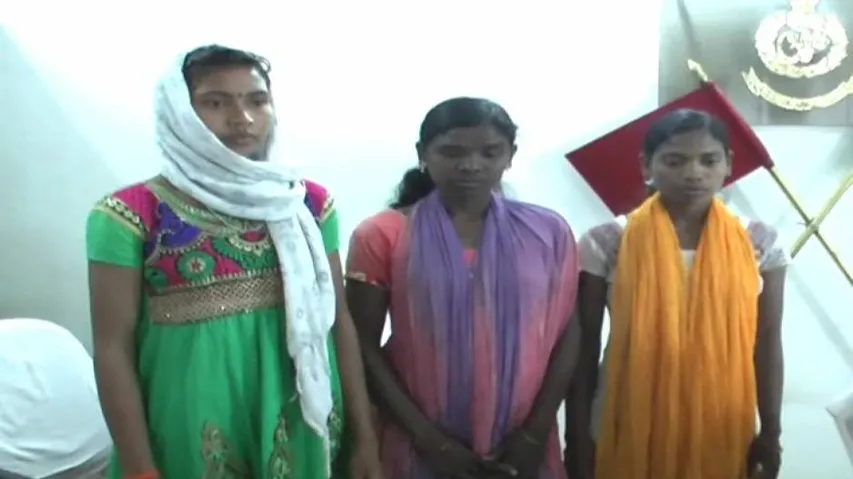 Three women Maoists surrender in Jajpur