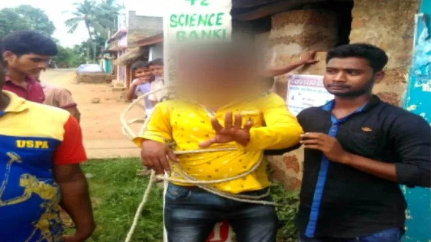 Youth tied up, thrashed for passing lewd comments