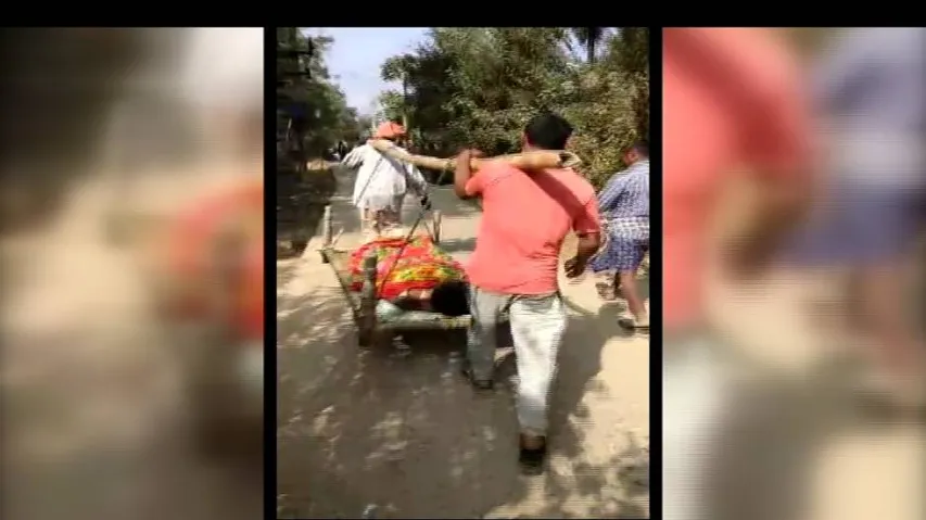 Patient carried on cot in Odisha, again