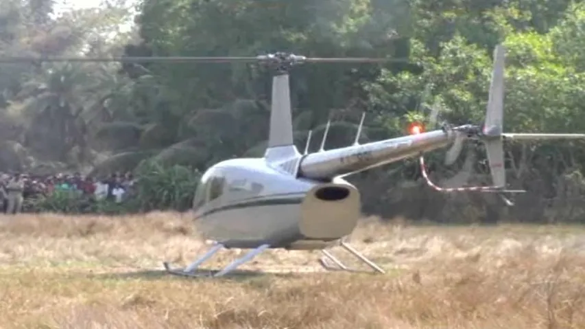 Denied landing on govt land, MP Jay Panda parks chopper on private patch