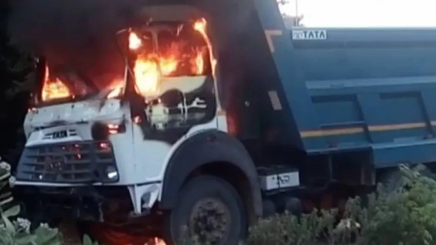 Woman killed in road accident; locals torch vehicle