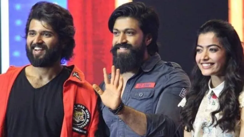 Vijay Deverakonda, Yash, Rashmika Mandanna Set The Stage On Fire (Watch)