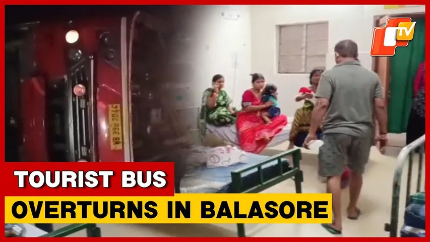 Bus Carrying Passengers From West Bengal Overturns In Balasore, Several Injured