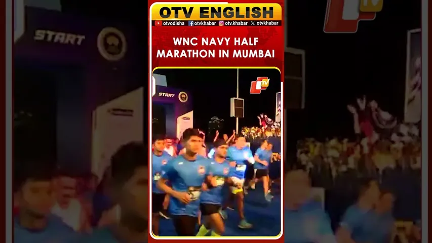 Actor Suniel Shetty & Western Navy Command Chief Flag Off WNC Navy Half Marathon