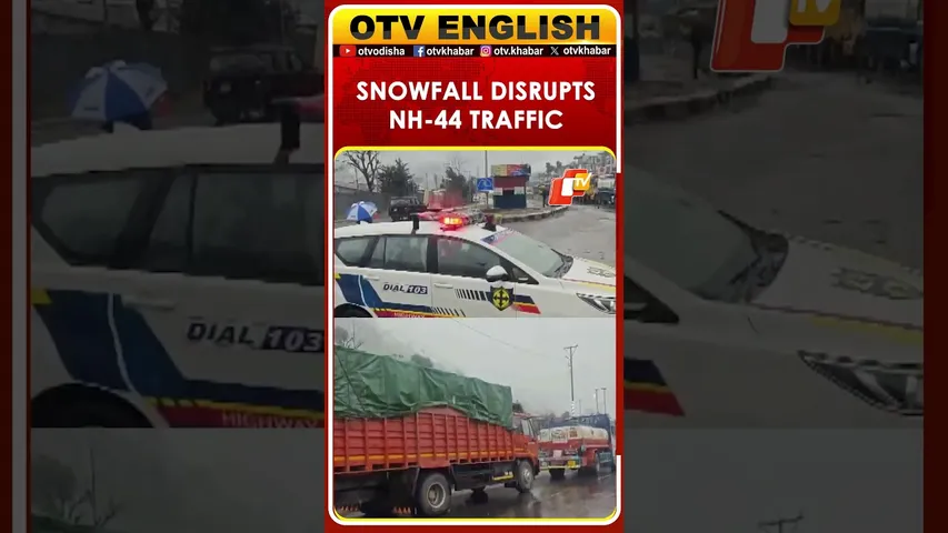 Fresh Snowfall Halts Traffic On Jammu–Srinagar NH-44 | J&K