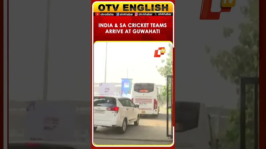 Indian & SA Cricket Teams Arrive At Barsapara Cricket Stadium For 2nd Day Of 2nd Test Match