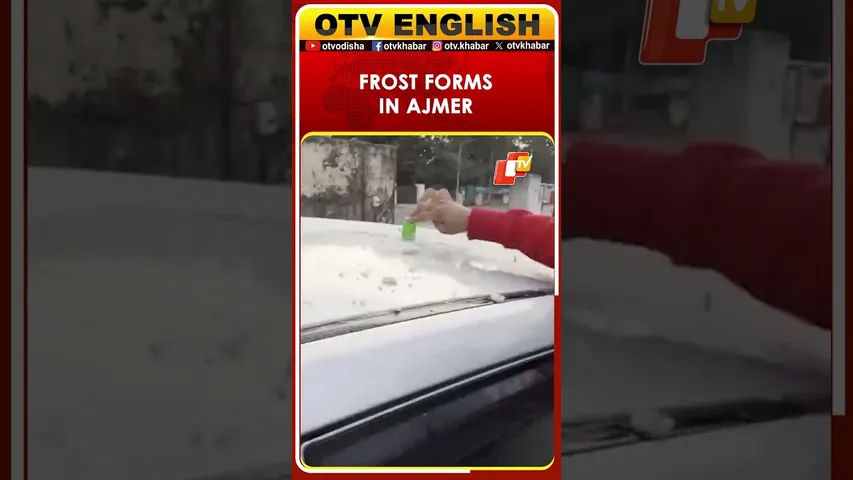 Frost Forms On Vehicles In Ajmer, Rajasthan As Temperature Dips
