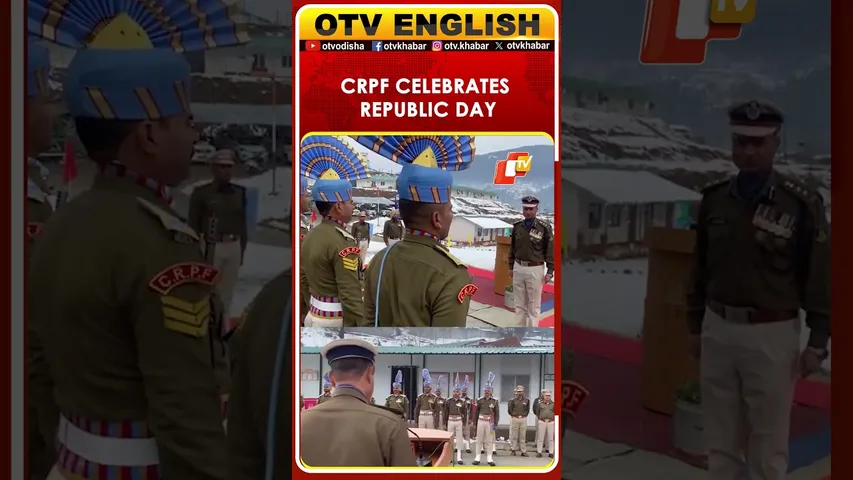 CRPF 33 Battalion Celebrates Republic Day In Snow-Clad J&K Today