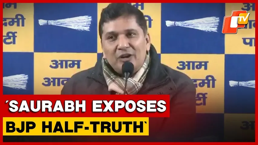 Delhi AAP President Saurabh Bharadwaj Exposes BJP Half-Truth