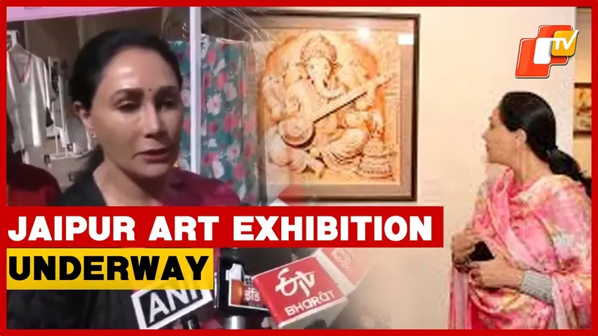Rajasthan Deputy CM Diya Kumari Opens Jaipur Art Exhibition