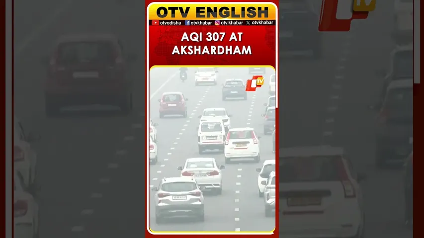 Delhi Air Quality Slips To ‘Very Poor’ | AQI At 307 Near Akshardham