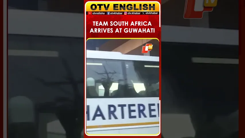 Team South Africa Arrives At Barsapara Cricket Stadium For 2nd Test Match Against India