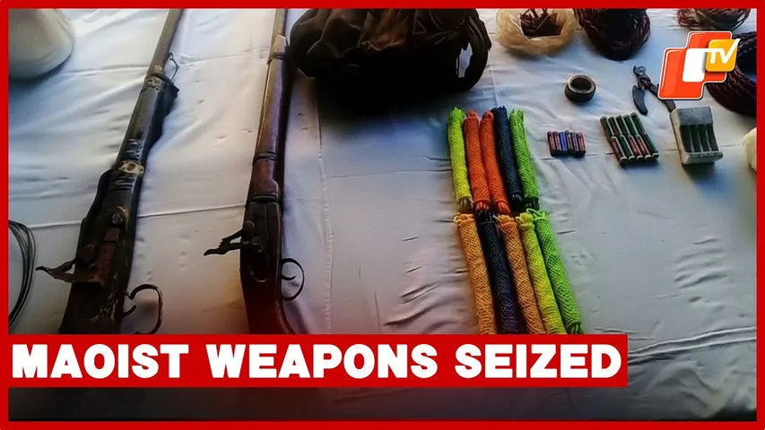 Huge Cache of Maoist Weapons, IEDs Seized Near Odisha–Chhattisgarh Border