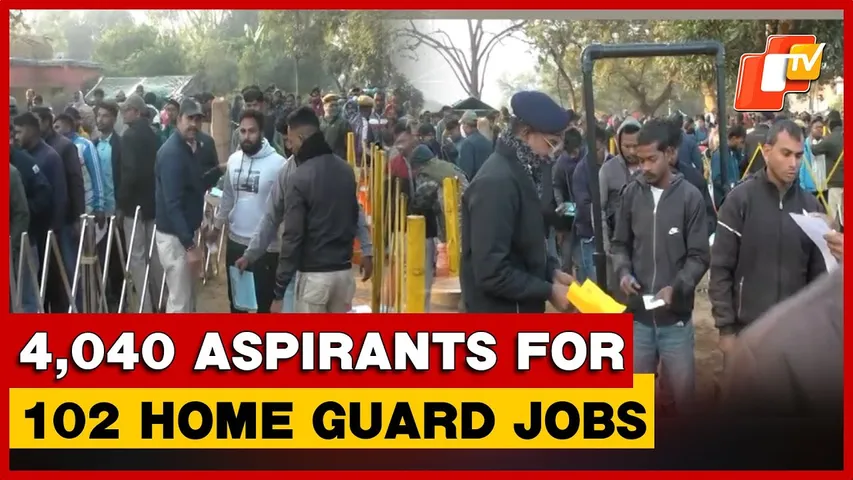 Over 4,000 Aspirants Compete For 102 Home Guard Posts In Jharsuguda Amid Job Crisis