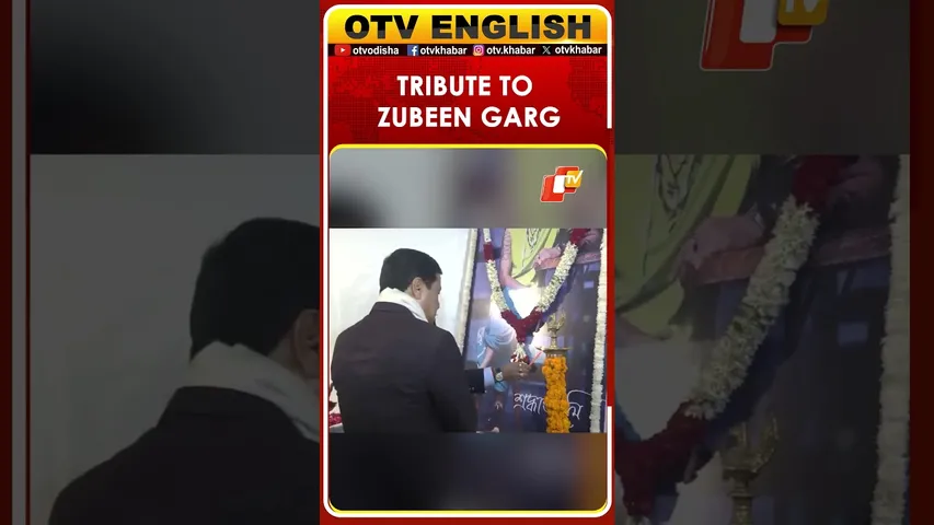 Delhi: Union Minister Sarbananda Sonowal pays tribute to singer Zubeen Garg on birth anniversary