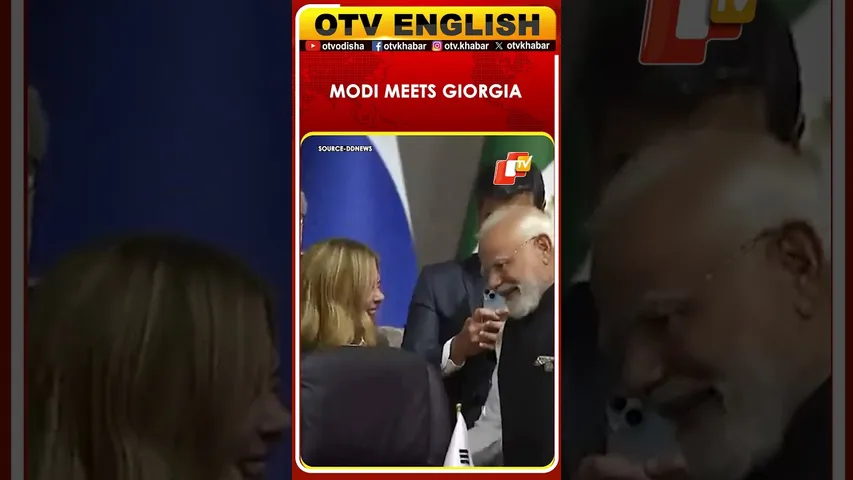 PM Modi Interacts With Italian PM Giorgia Meloni At G-20 Summit In Johannesburg