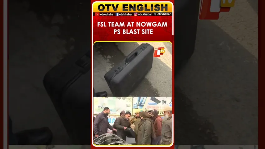 A Team Of FSL Arrives At Nowgam Police Station Blast Site For Investigation