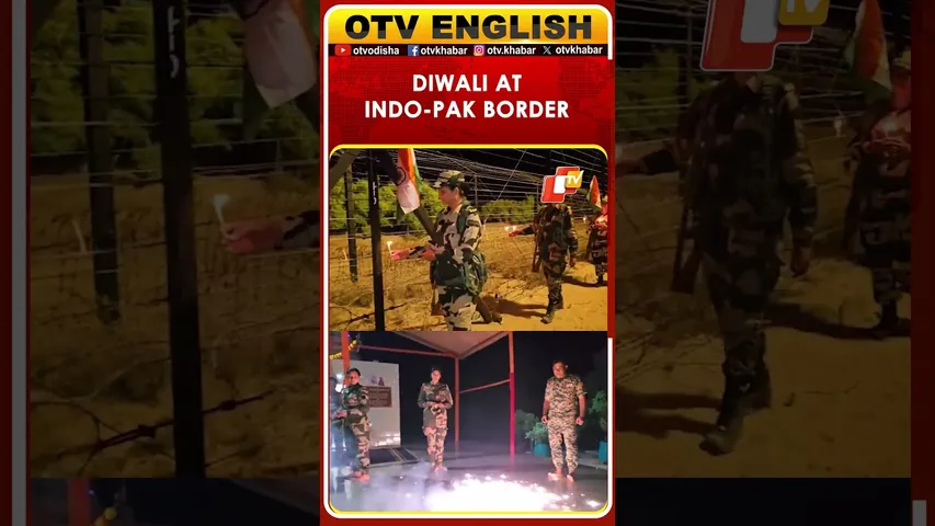 BSF Celebrates Diwali At Indo-Pak Border In Jaisalmer With Crackers And Lamps