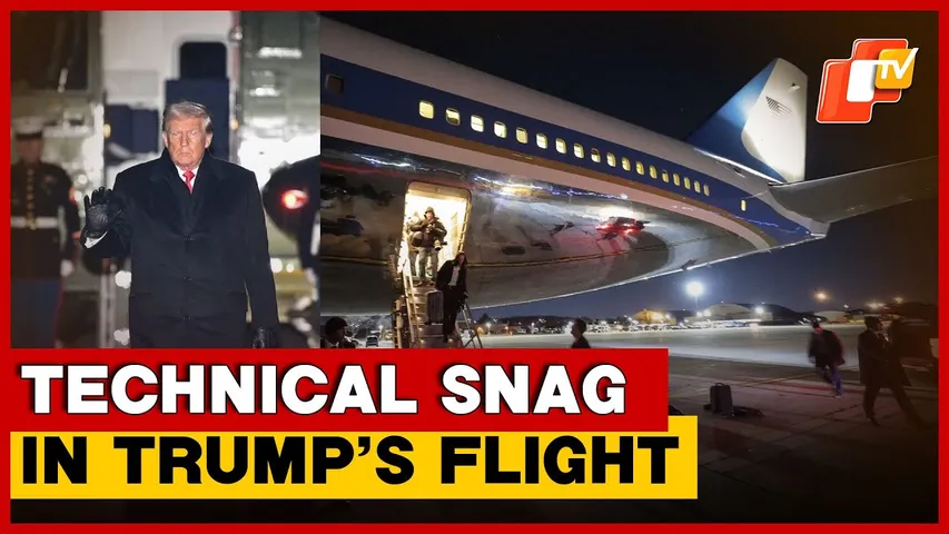 Air Force One Returns To Base After Technical Snag, Trump’s Davos Trip Delayed