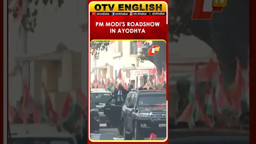 PM Narendra Modi Holds Roadshow In Ayodhya