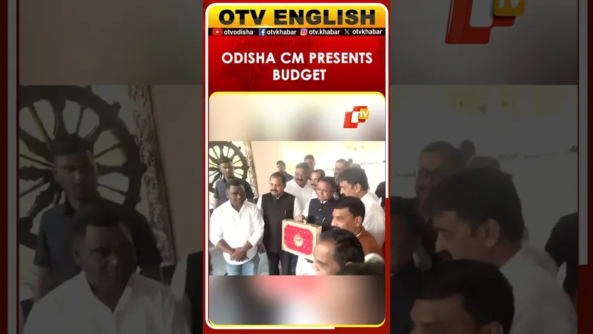 Odisha CM Mohan Charan Majhi Presents State Budget Outside Assembly