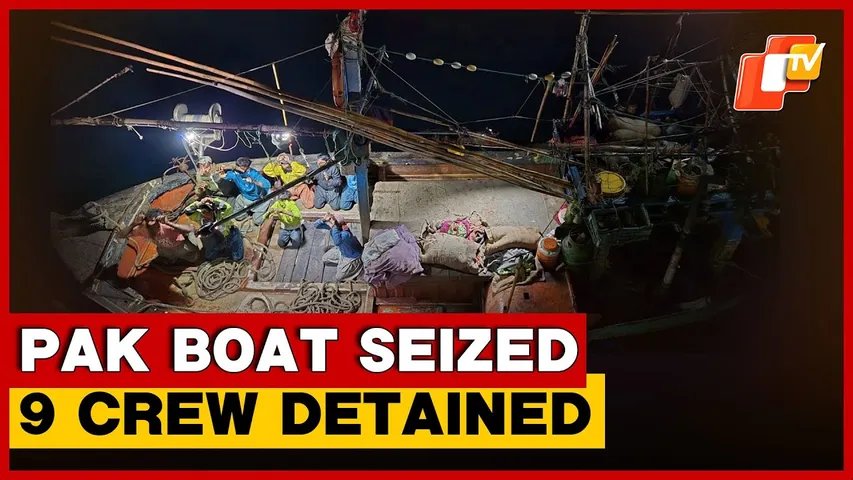 Indian Coast Guard Seizes Pakistani Boat, Nine Crew Detained