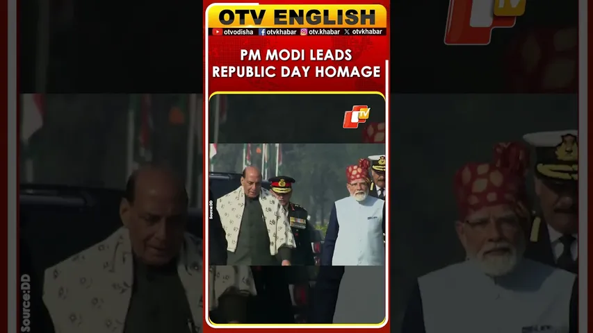 Prime Minister Narendra Modi Arrives For Republic Day Homage In Delhi