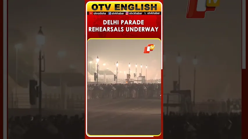 Delhi: 77th Republic Day Parade Rehearsals Underway At Kartavya Path