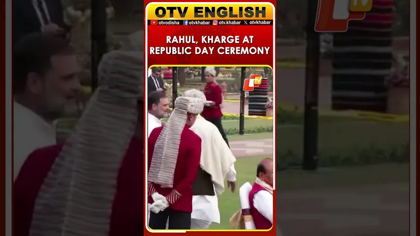 Delhi: LOP Rahul Gandhi, Kharge At 77th Republic Day Ceremony