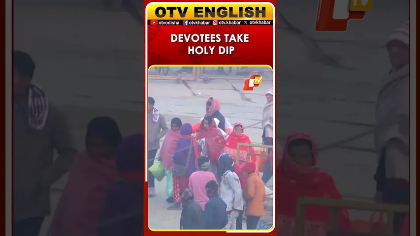 People Take Holy Dip At Sangam In Prayagraj, UP During Magh Mela