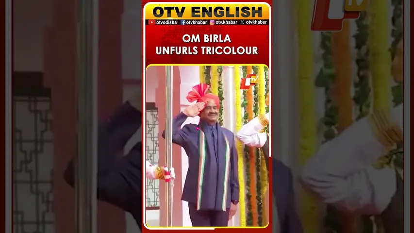 Lok Sabha Speaker Om Birla Unfurls Tricolour In Delhi On Republic Day