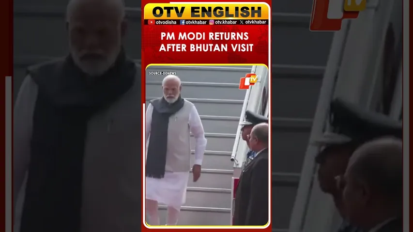 PM Modi Returns To Delhi After Successful Two-Day State Visit To Bhutan