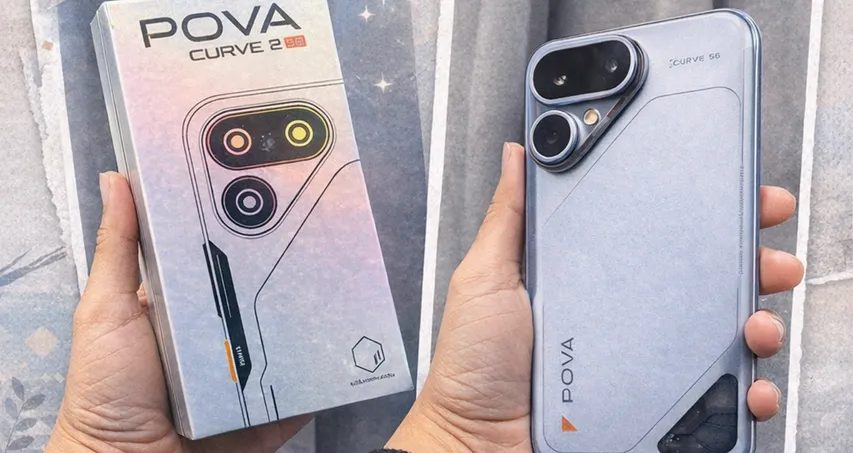 Tecno Pova Curve 2 5G first look makes its design hard to miss