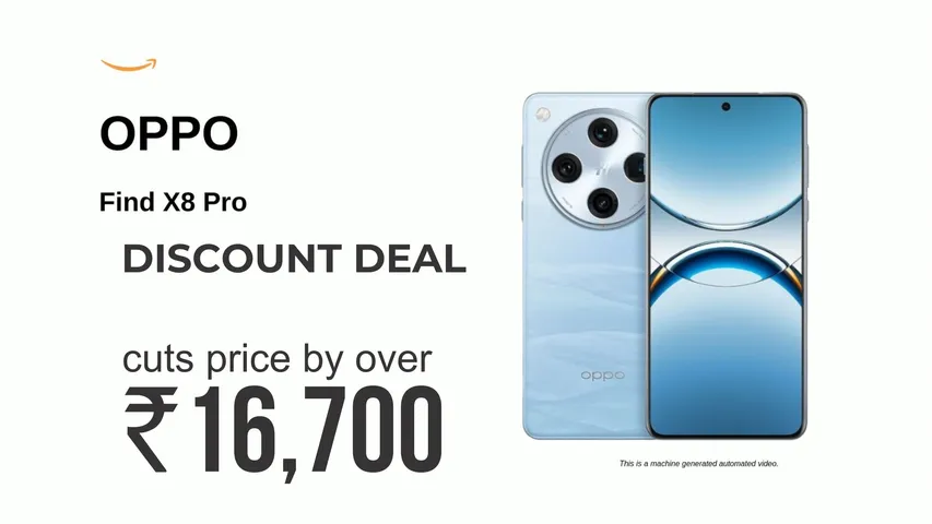 Oppo Find X8 Pro discount deal_ Amazon cuts price by over Rs16700