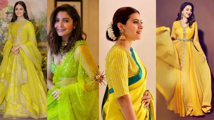 Navratri Day 1 Bollywood Divas Slaying In Yellows