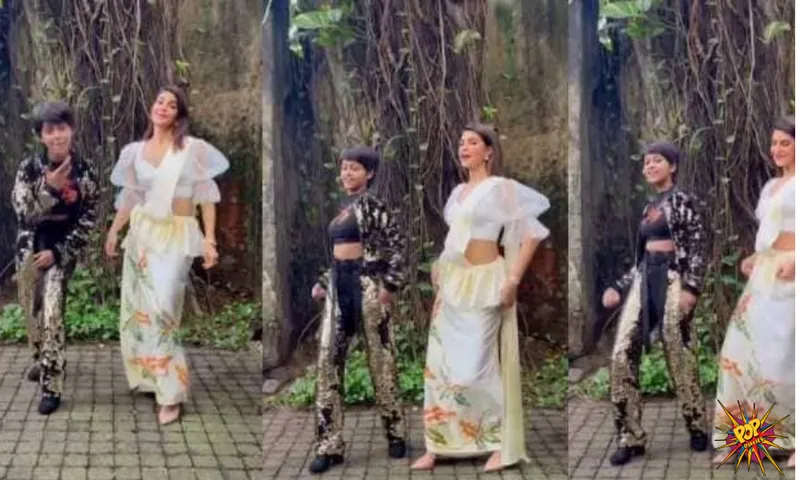 Instagram Reel:-Jacqueline Fernandez grooves with Yohani on Manike Mage Hithe Song
