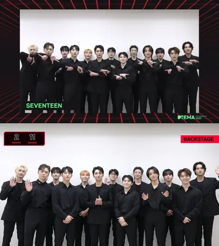 SEVENTEEN CELEBRATE ‘BEST NEW’ AND ‘BEST PUSH’ WIN AT 2022 MTV EMAs