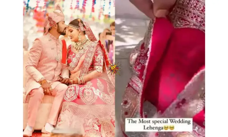 What's Your Idea Of A Perfect Bridal Lehenga? Bride Wears Lehenga Which Preserves Messages; Must Check!
