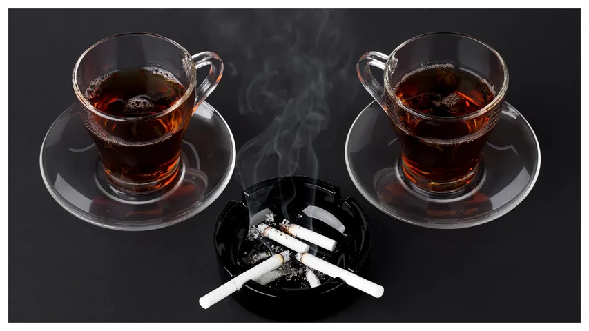 tea with smoking