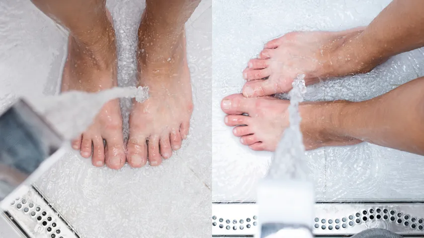 wash feet