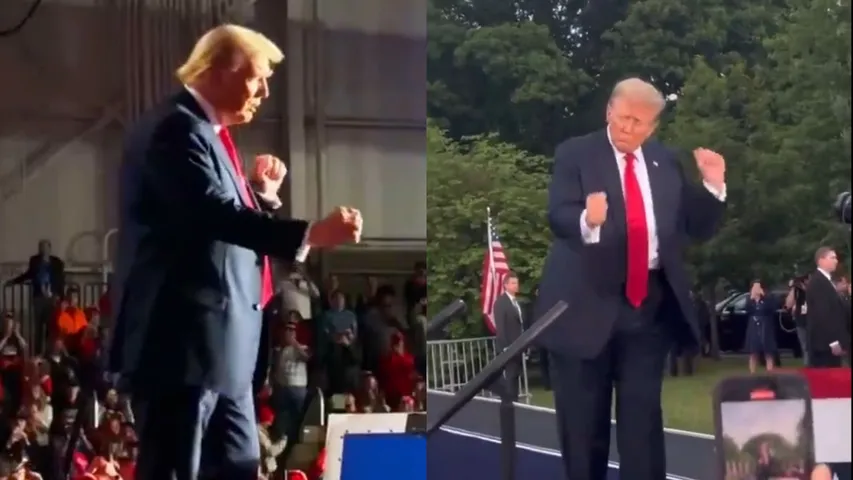 trump dance videos