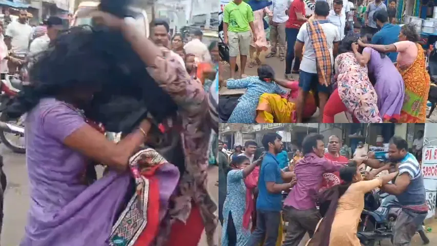 Small traders clash
