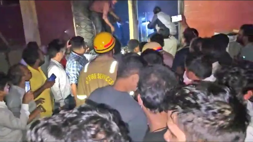 fire accident at Jhansi Medical College