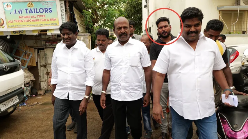 Gnanashekaran with DMK Leaders